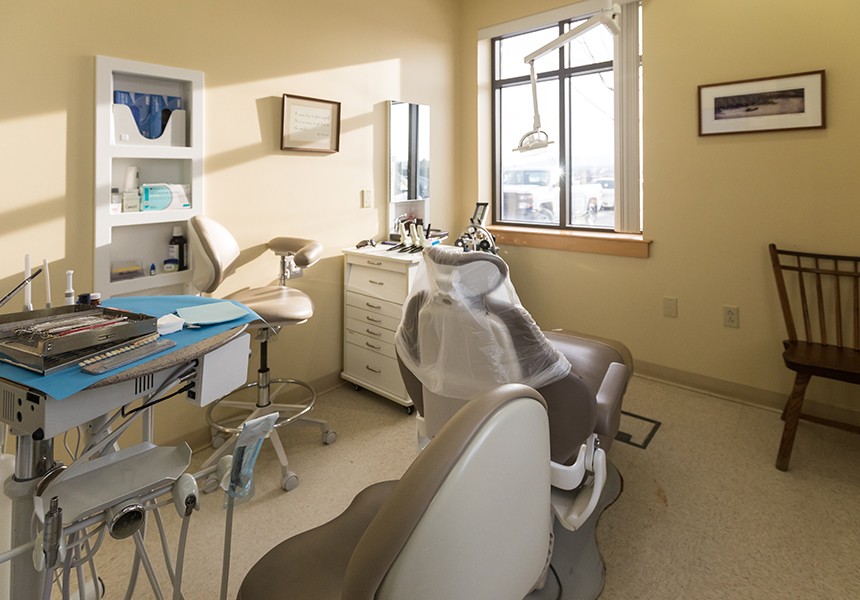 Green Mountain Dental reception area in South Burlington